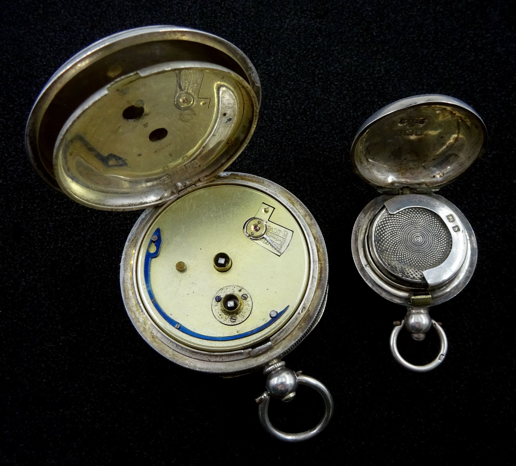 Swiss silver pocket watch - Image 2 of 2