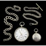 Swiss silver pocket watch