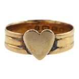 Victorian 18ct gold heart ring