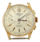 Caballero chronograph Suisse 18ct gold manual wind wristwatch