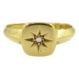 Early 20th century 18ct gold gypsy star set