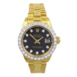 Rolex Oyster Perpetual Datejust ladies 18ct gold automatic wristwatch