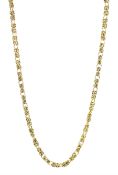 9ct gold Byzantine link chain necklace