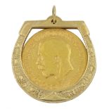 King George V 1912 gold full sovereign