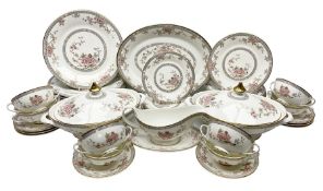 Royal Doulton Canton pattern dinner service for eight covers