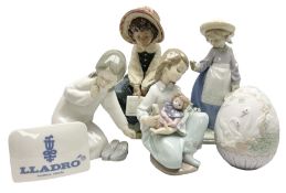 Four Lladro figures