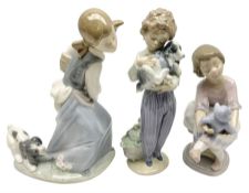 Three Lladro figures