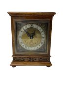 Elliot - oak cased 1950's 8-day timepiece mantle clock