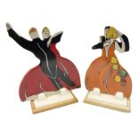 Pair of Wedgwood Clarice Cliff Bizarre 'Age of Jazz' tango dancers