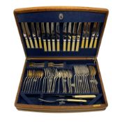 Mappin & Webb canteen of cutlery for eight settings