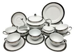 Ralph Lauren Academy pattern tea service for six