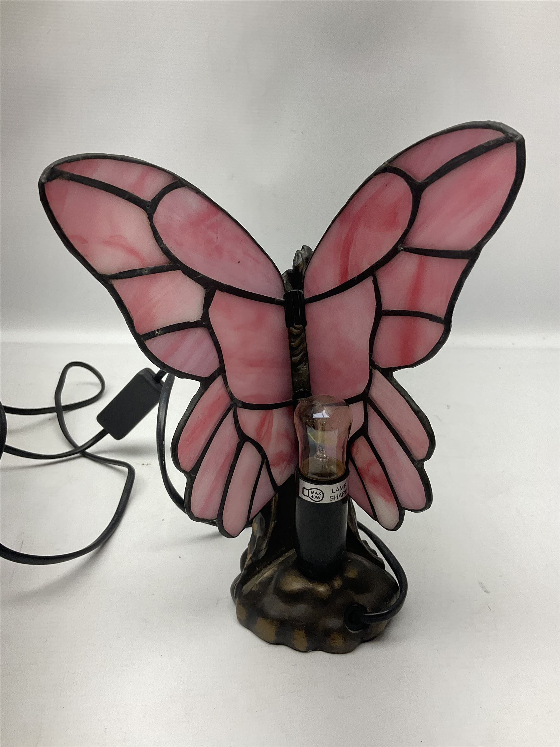 Two Tiffany style lamps - Image 9 of 11