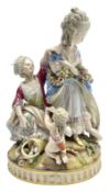 19th century Meissen figure group Broken Eggs