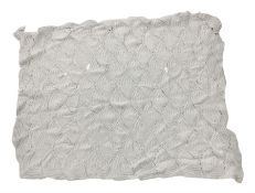 Victorian white knitted clamshell quilt