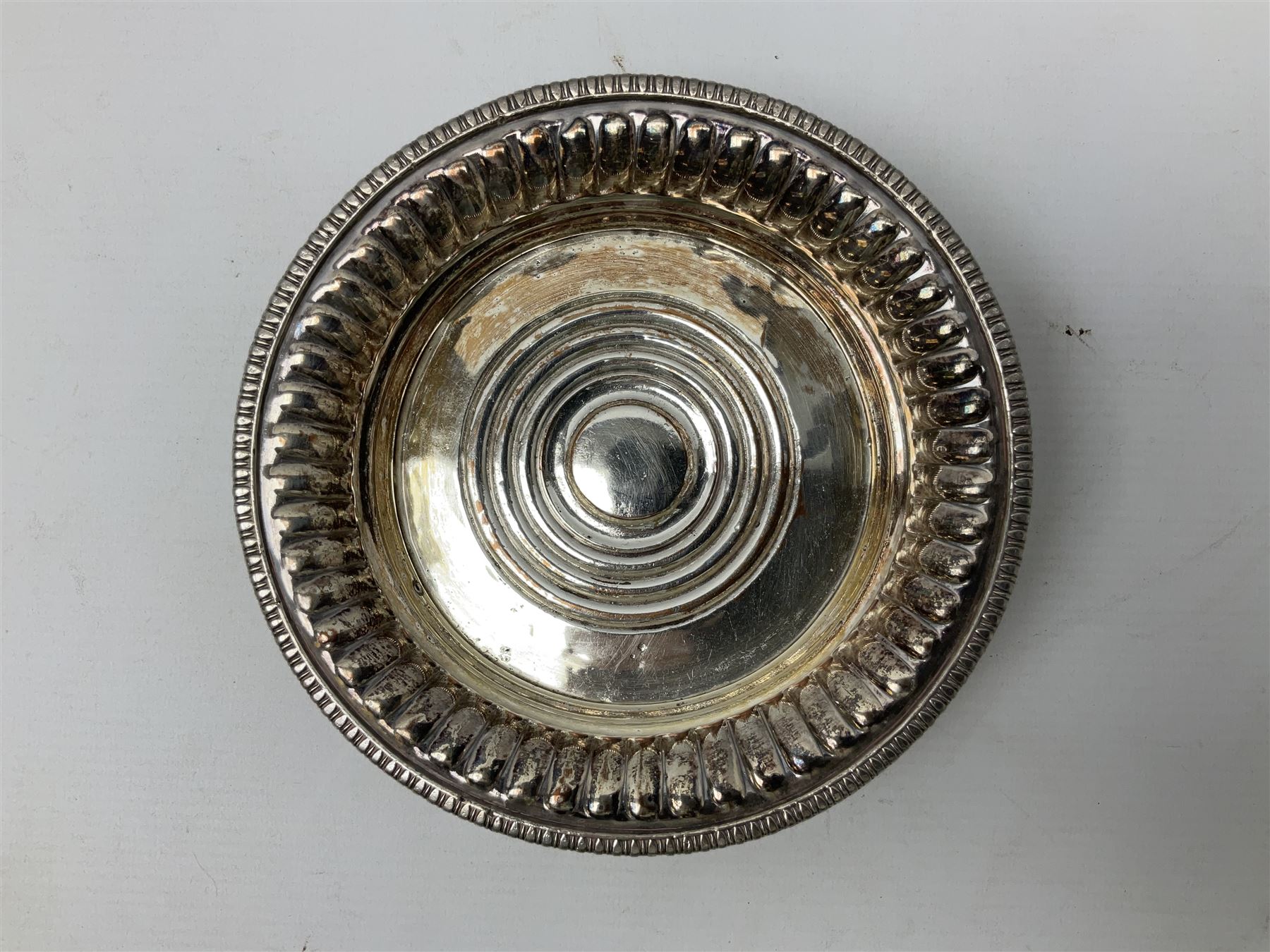 Collection of 19th century and later silver plate to comprising square salver raised on four bracket - Image 12 of 13