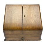 Small oak correspondence box