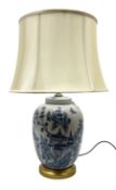 Table lamp of baluster form