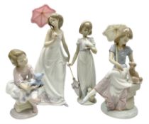 Four Lladro figures