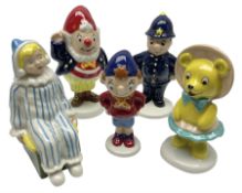 Four Wade Collector Club limited edition Noddy figures