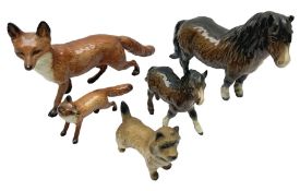 Five Beswick figures