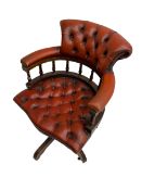 Chesterfield style Captains office chair