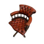 Chesterfield style Captains office chair