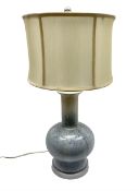 Table lamp of squat baluster form