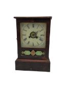 American spring driven shelf clock with alarm feature c 1890