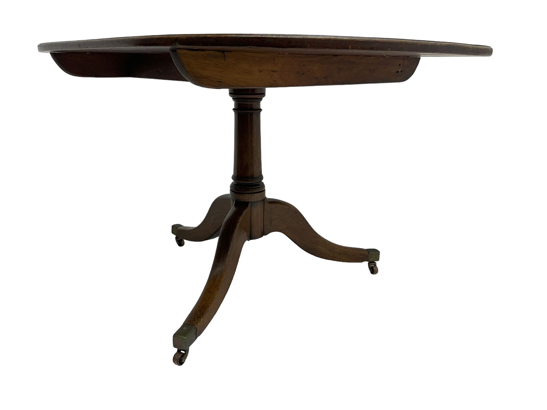 George III mahogany pedestal table - Image 5 of 10