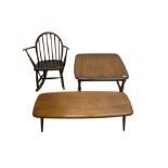 Ercol - mid-20th century child's beech rocking armchair