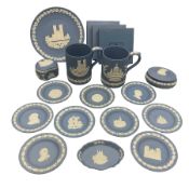 Quantity of Wedgwood Jasperware to include small dishes