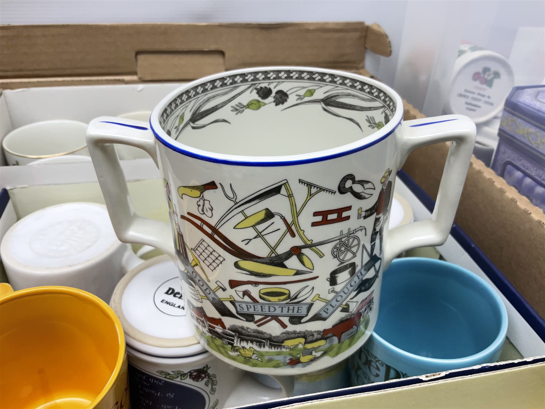 Large collection of ceramics to include God Speed the Plough loving cup - Image 2 of 14