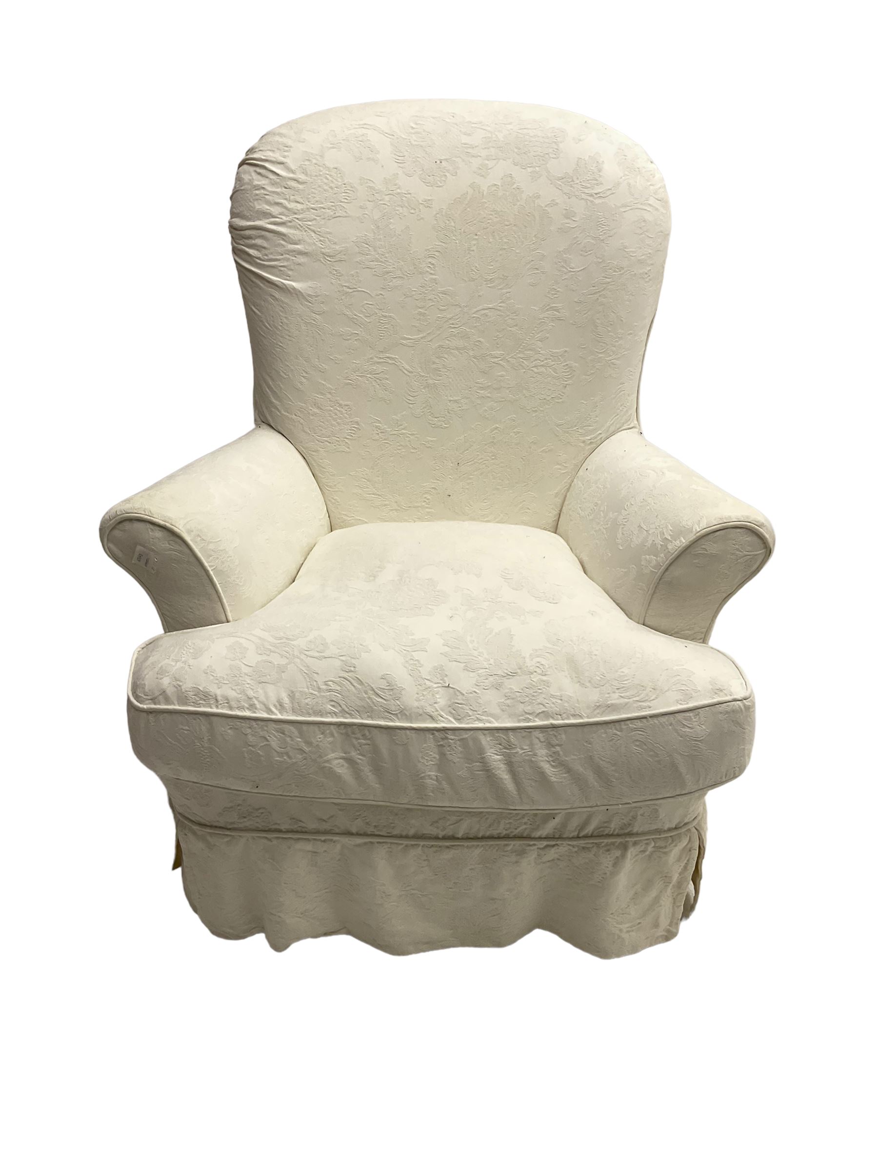 Spoon back tub chair