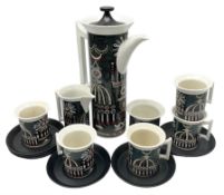 Susan Williams Ellis for Portmeirion 'Magic City' part coffee service