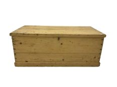 Victorian pine blanket box