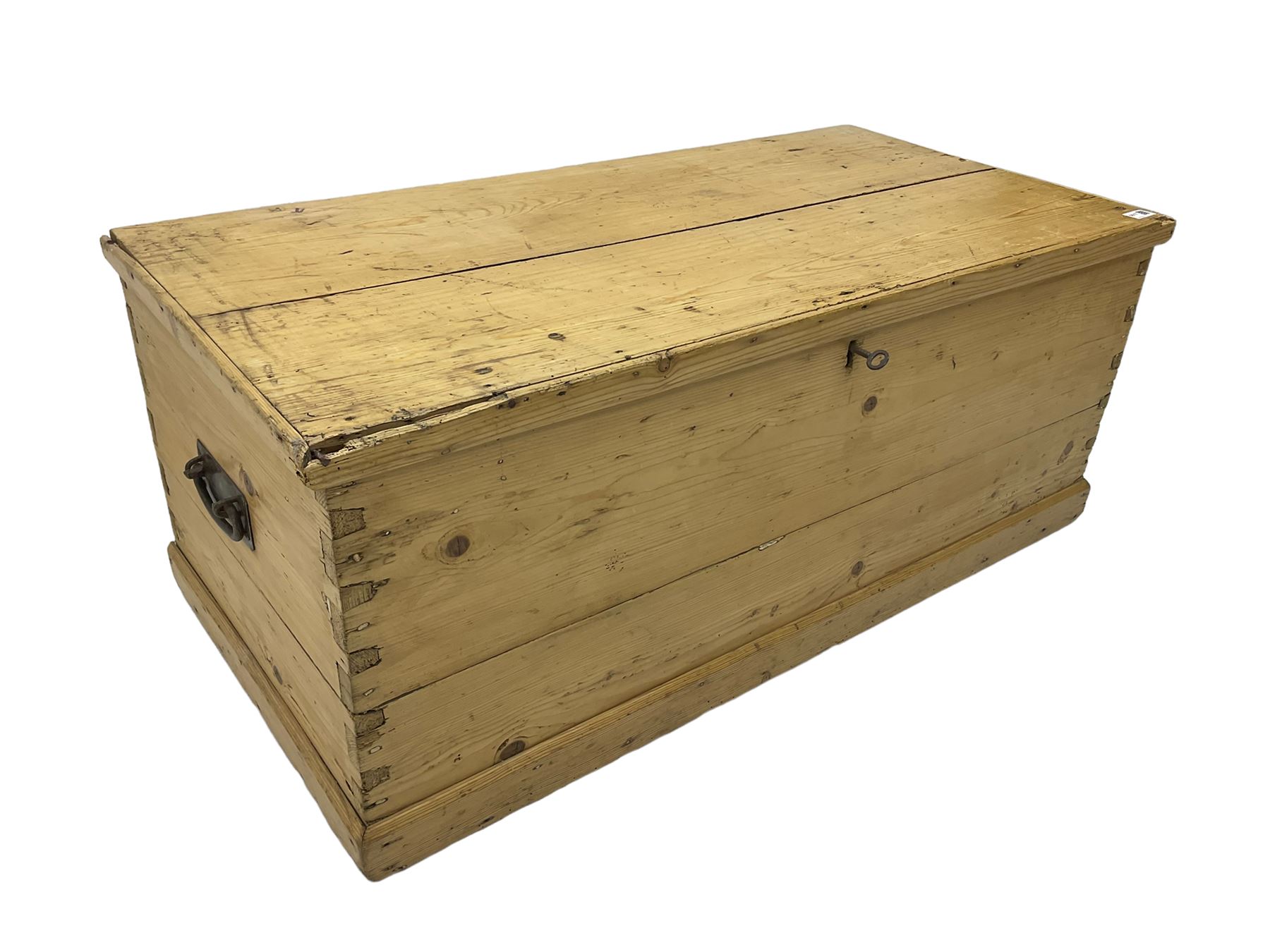 Victorian pine blanket box - Image 4 of 7