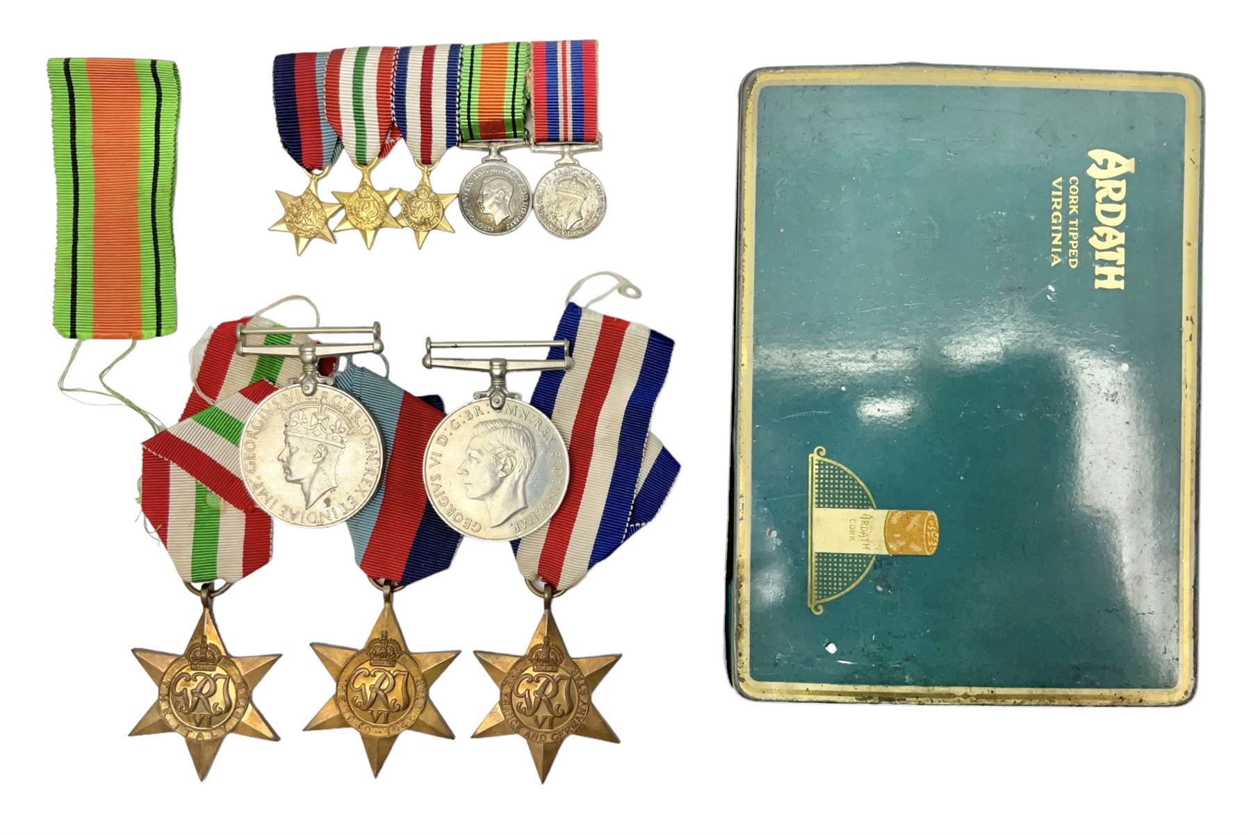 WW2 group of five medals comprising Defence Medal
