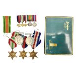 WW2 group of five medals comprising Defence Medal