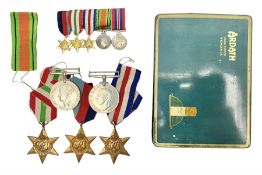 WW2 group of five medals comprising Defence Medal