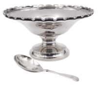 1930's silver pedestal dish