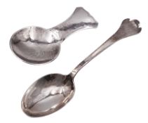 Two modern Arts and Crafts style silver spoons both by Guild of Handicraft