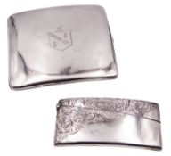 Early 20th century silver cigarette case