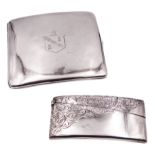 Early 20th century silver cigarette case