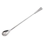 Mid 20th century silver cocktail spoon by Georg Jensen