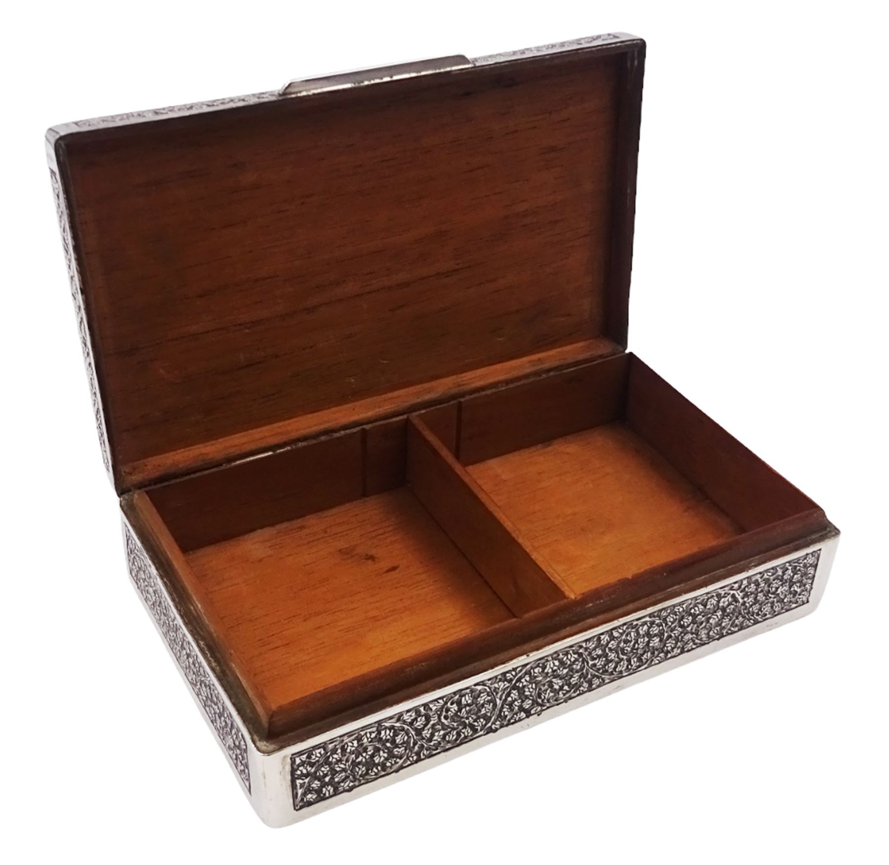 Indian silver cigarette box - Image 2 of 4