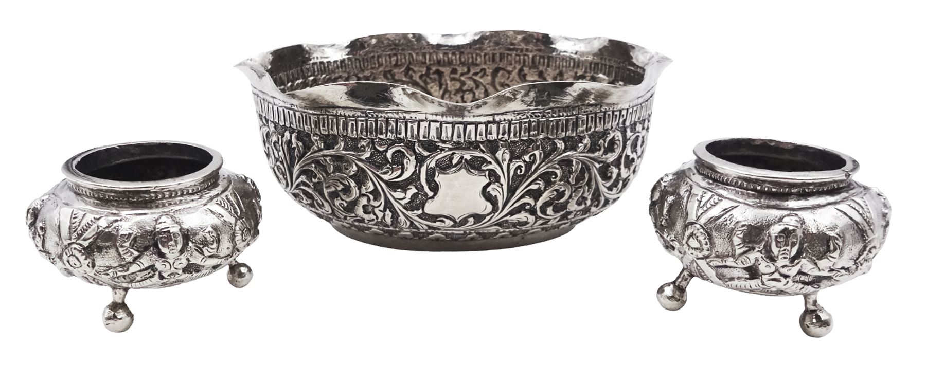 Indian silver dish