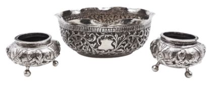 Indian silver dish