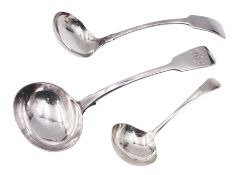 1930's silver Old English pattern sauce ladle