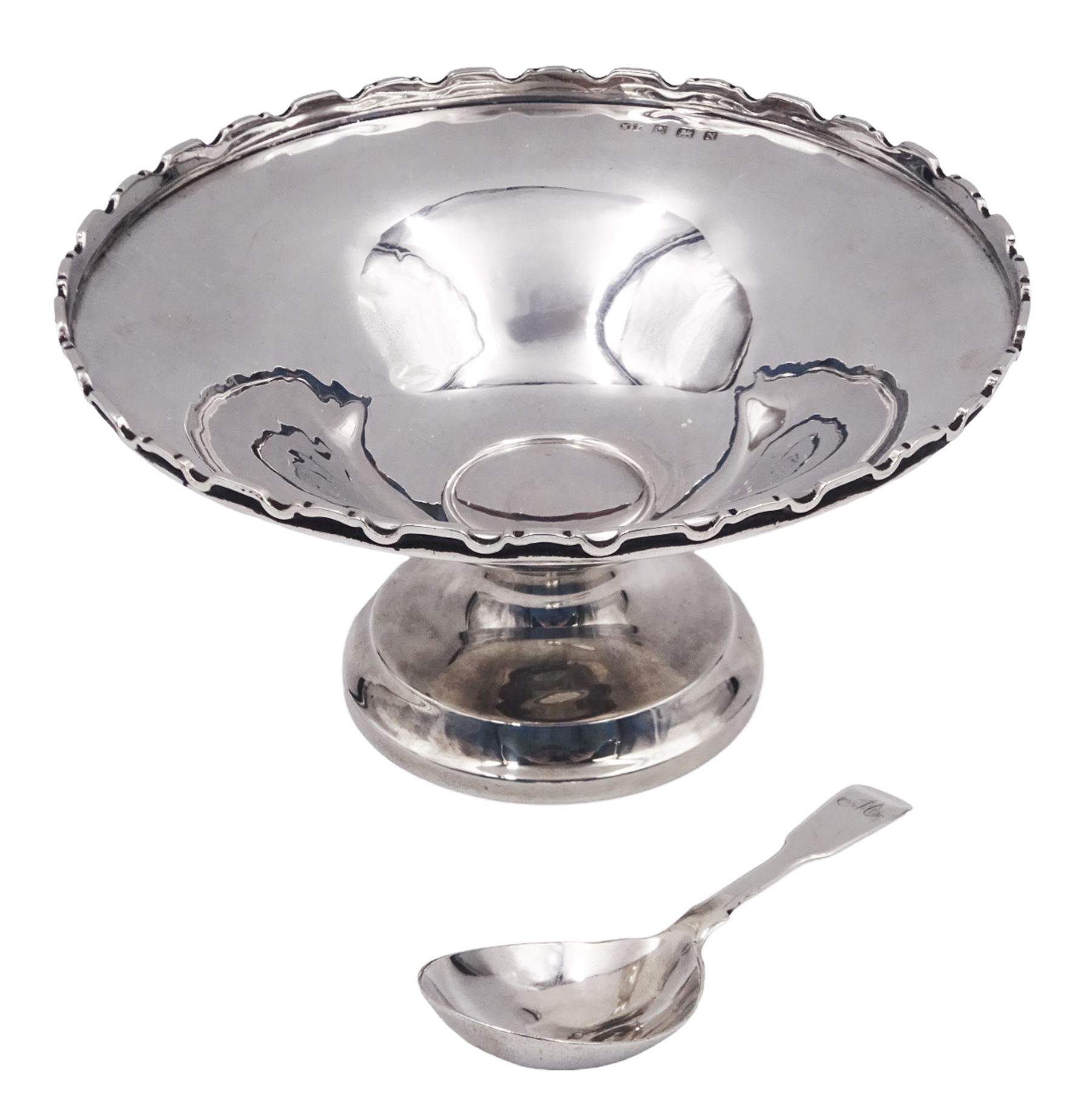 1930's silver pedestal dish - Image 2 of 5