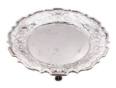 Edwardian silver fruit dish